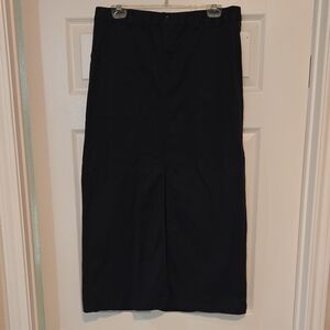 A New Day Black Midi Skirt With Split